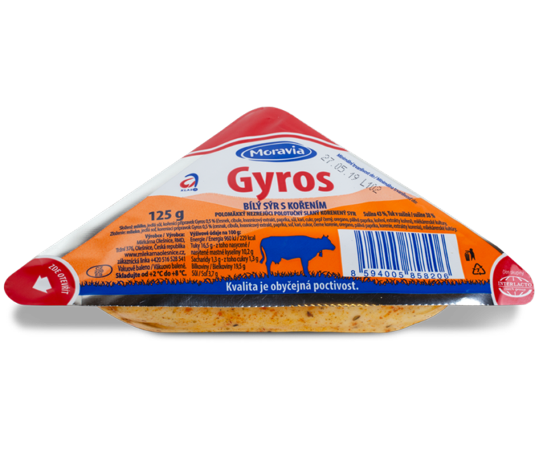 Gyros biely syr
