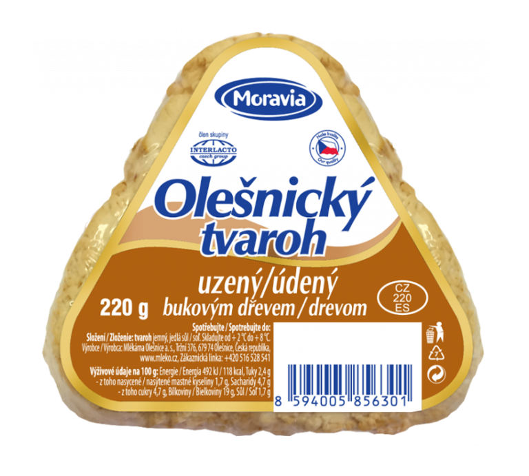 Olešnický tvaroh údený
