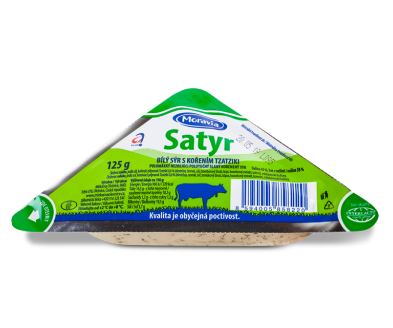 Satyr biely syr