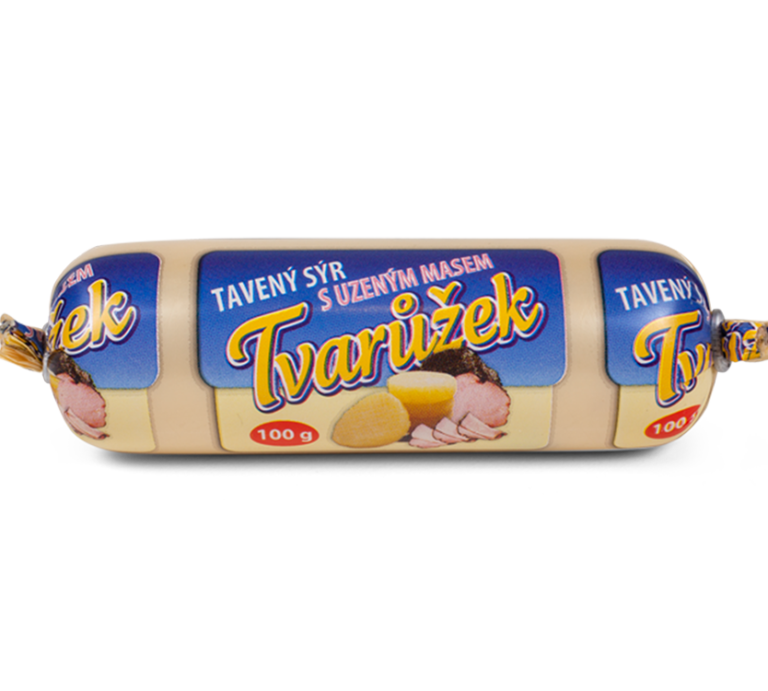 Tvarôžok tavený syr s údeným mäsom